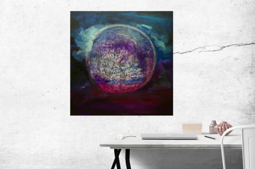 Star Cartographer's Dream (100cm_100cm) — In Situ