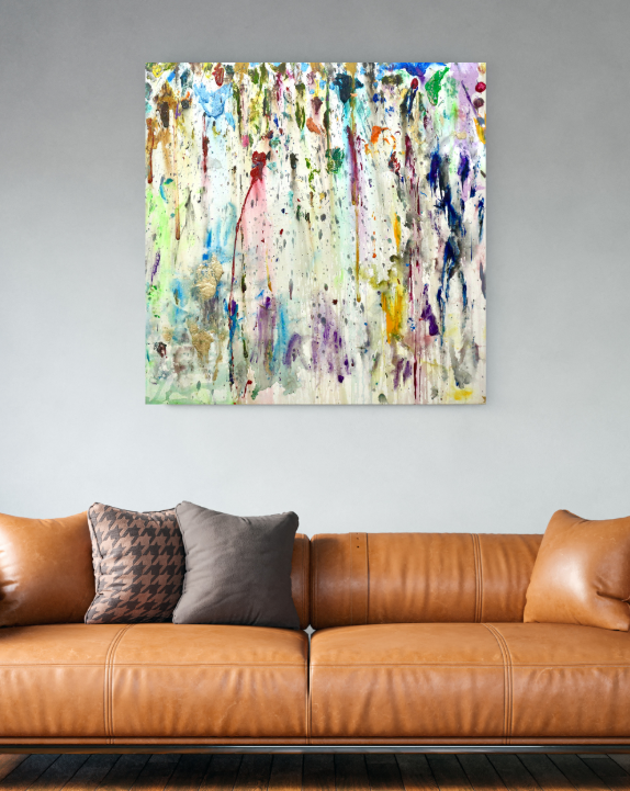 Ephemeral Graffiti (100cm_100cm) — In Situ