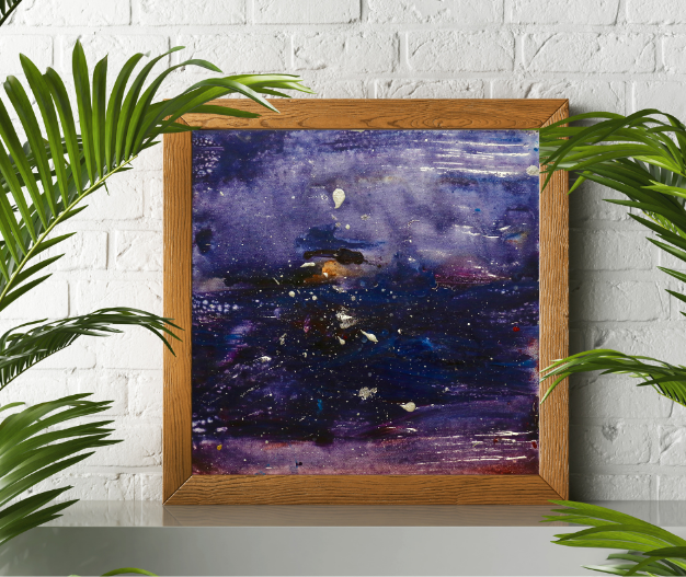 Celestial Drift (40cm_40cm) — In Situ