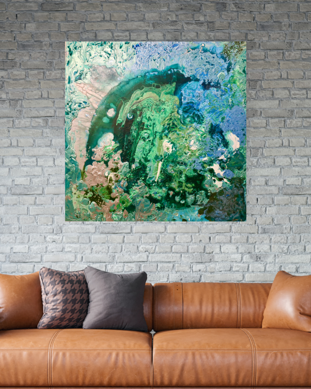 Emerald Depths (100cm_100cm) — In Situ