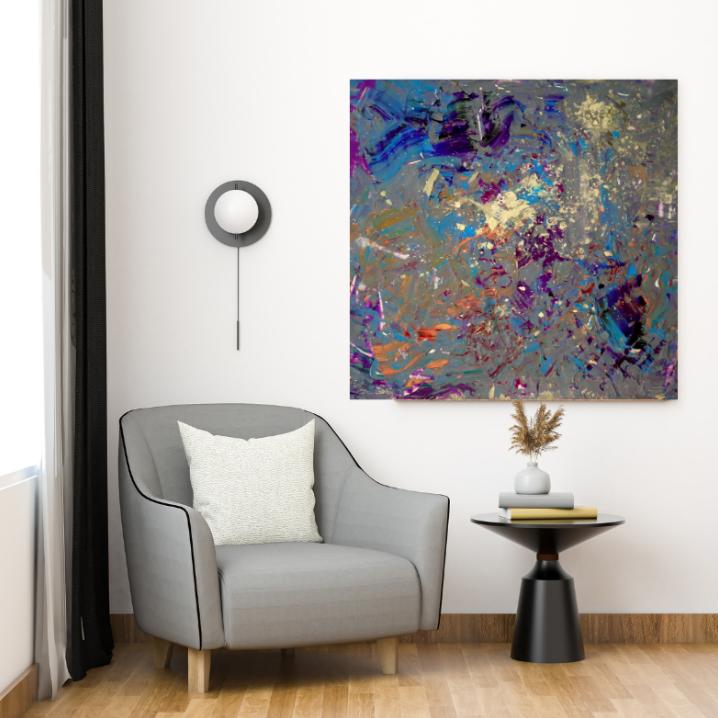 Astral Collision (100cm_100cm) — In Situ