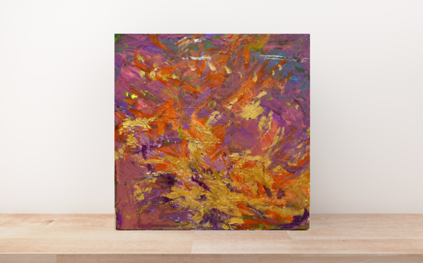 Golden Phoenix (50cm_50cm) — In Situ