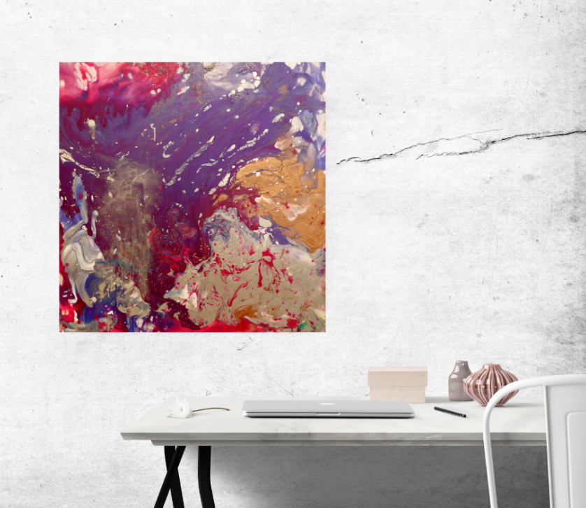 Regal Flow (100cm_100cm) — In Situ