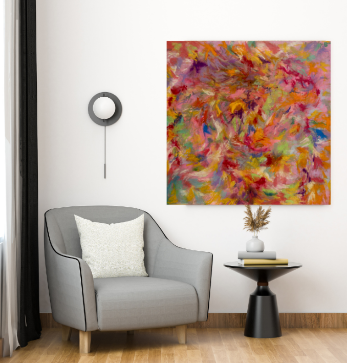 Chromatic Dance (100cm_100cm) — In Situ