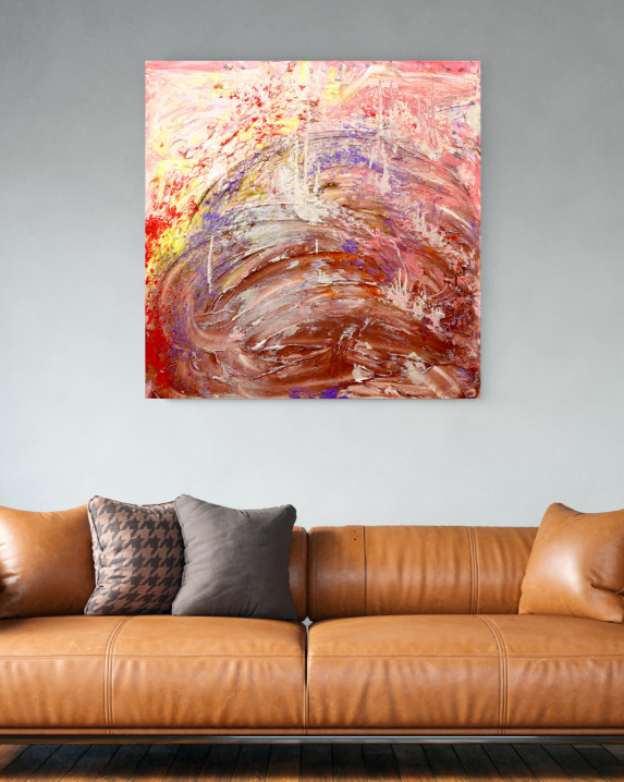 Sweep of Ages (100cm_100cm) — In Situ