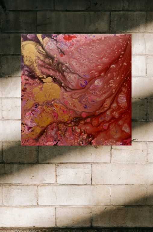 Molten Rose (100cm_100cm) — In Situ