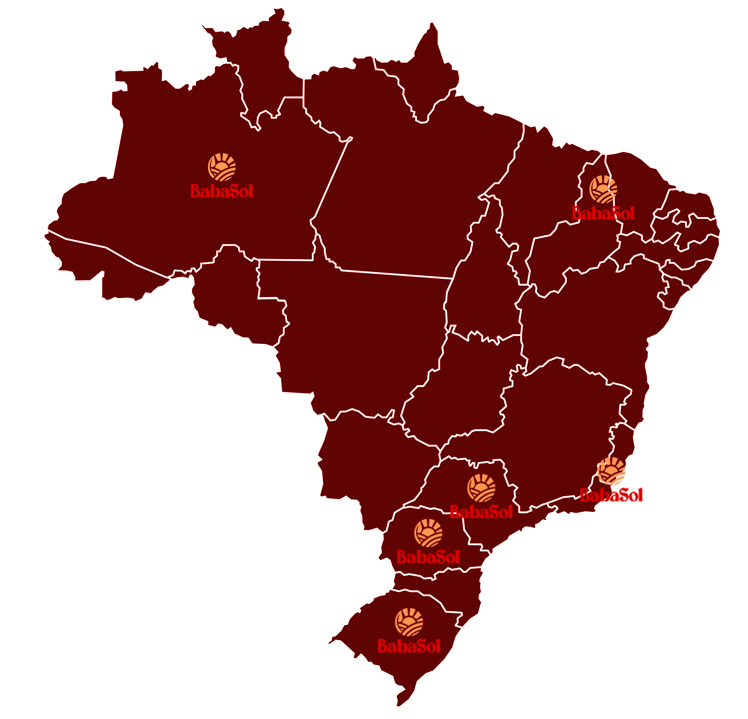 Presença BabaSol no Brasil