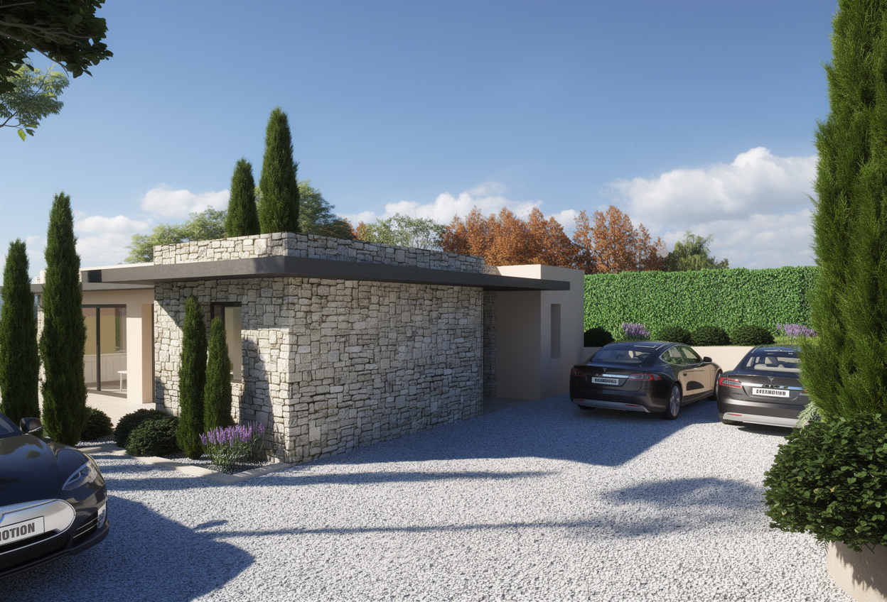 Maison de plain-pied contemporaine — Vue 02