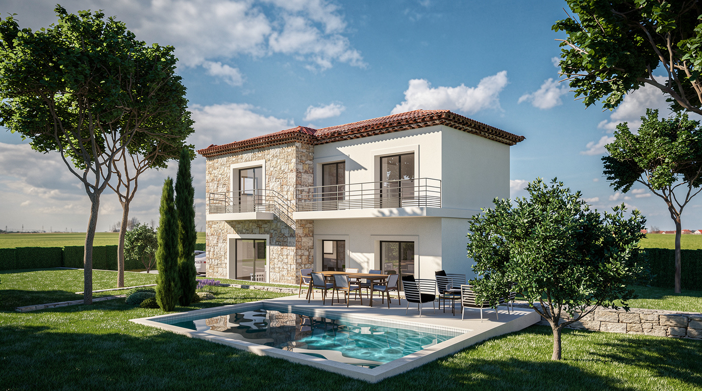 Maison R+1 provençale