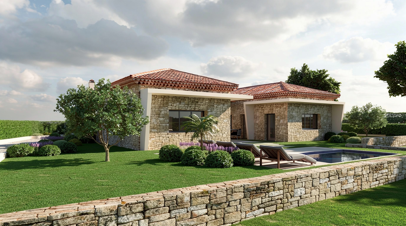 Maison de plain-pied provençale