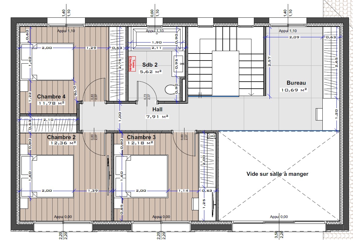 Maison provençale R+1 — Plan R+1
