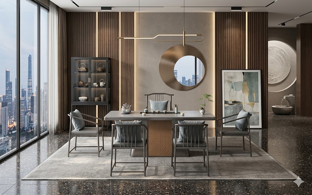 طاولة شاي كبيرة فاخرة