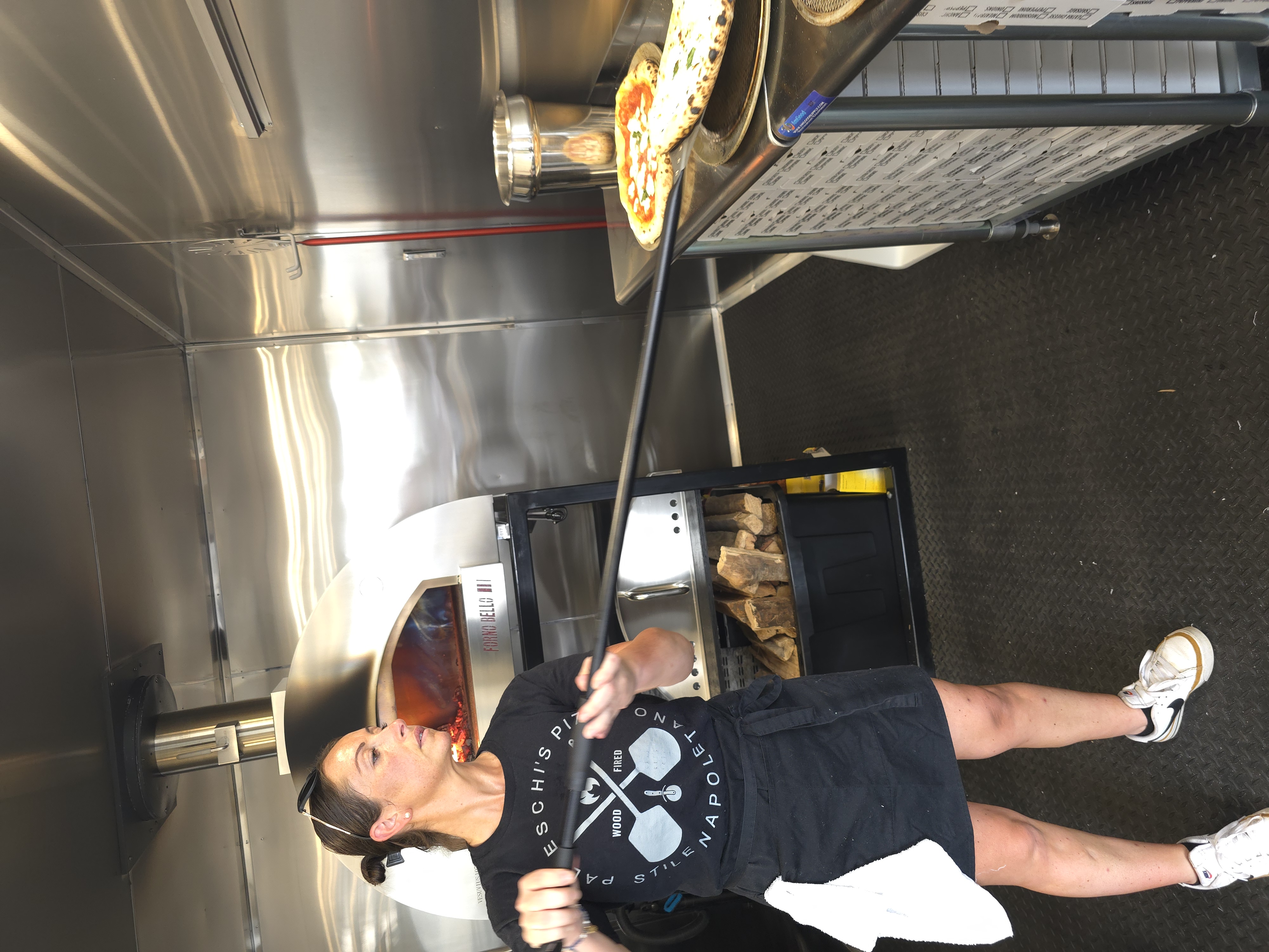 Palleschi Pizza Catering outdoor event with wood-fired oven