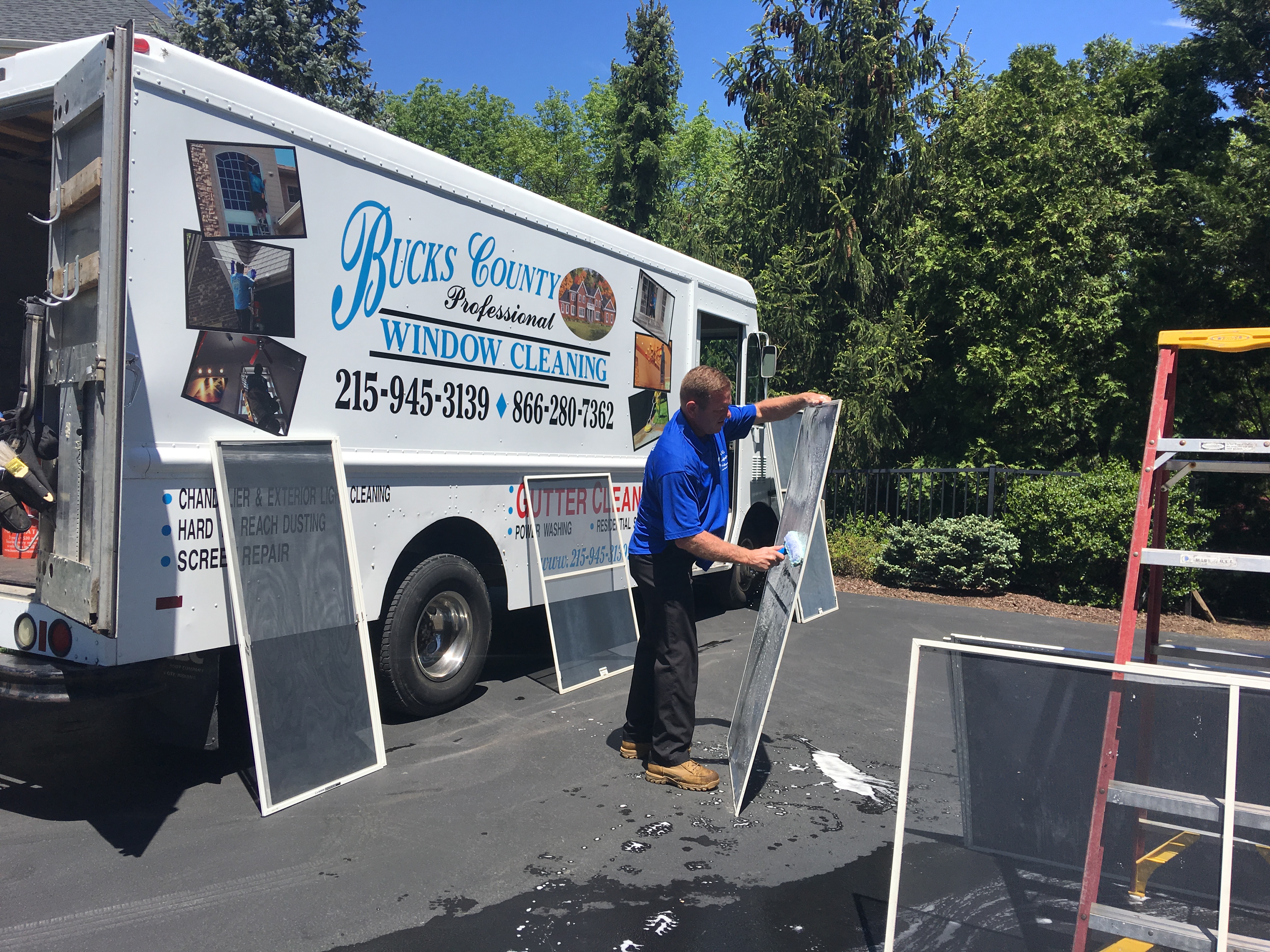 Bucks County residential window cleaning - job photo 19 in Bucks County PA