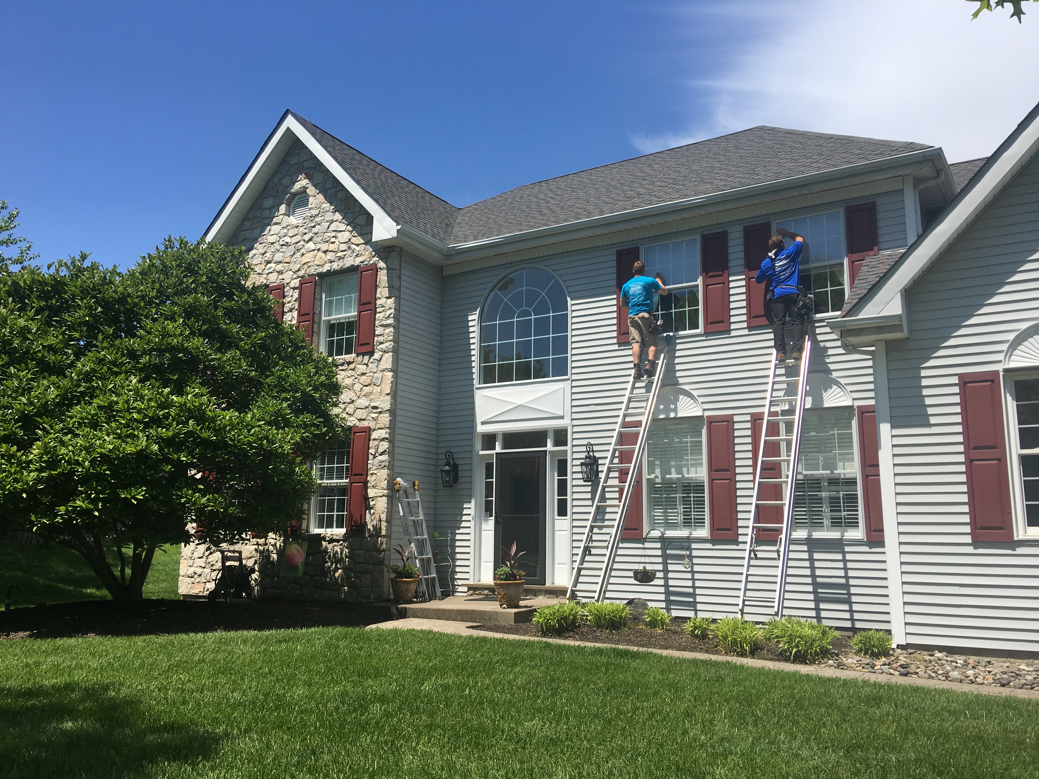 Bucks County residential window cleaning - job photo 22 in Bucks County PA