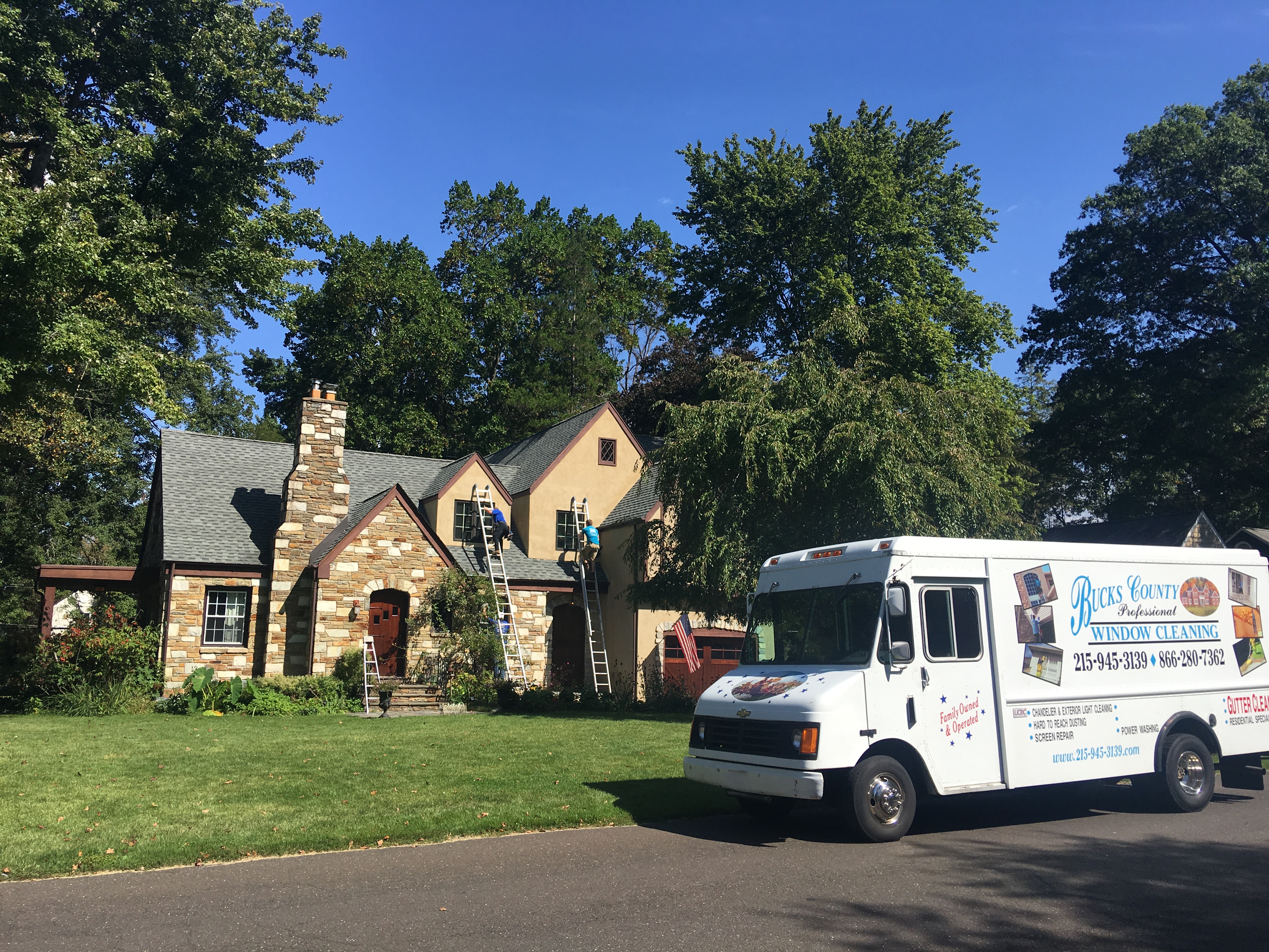 Bucks County Window Cleaning truck