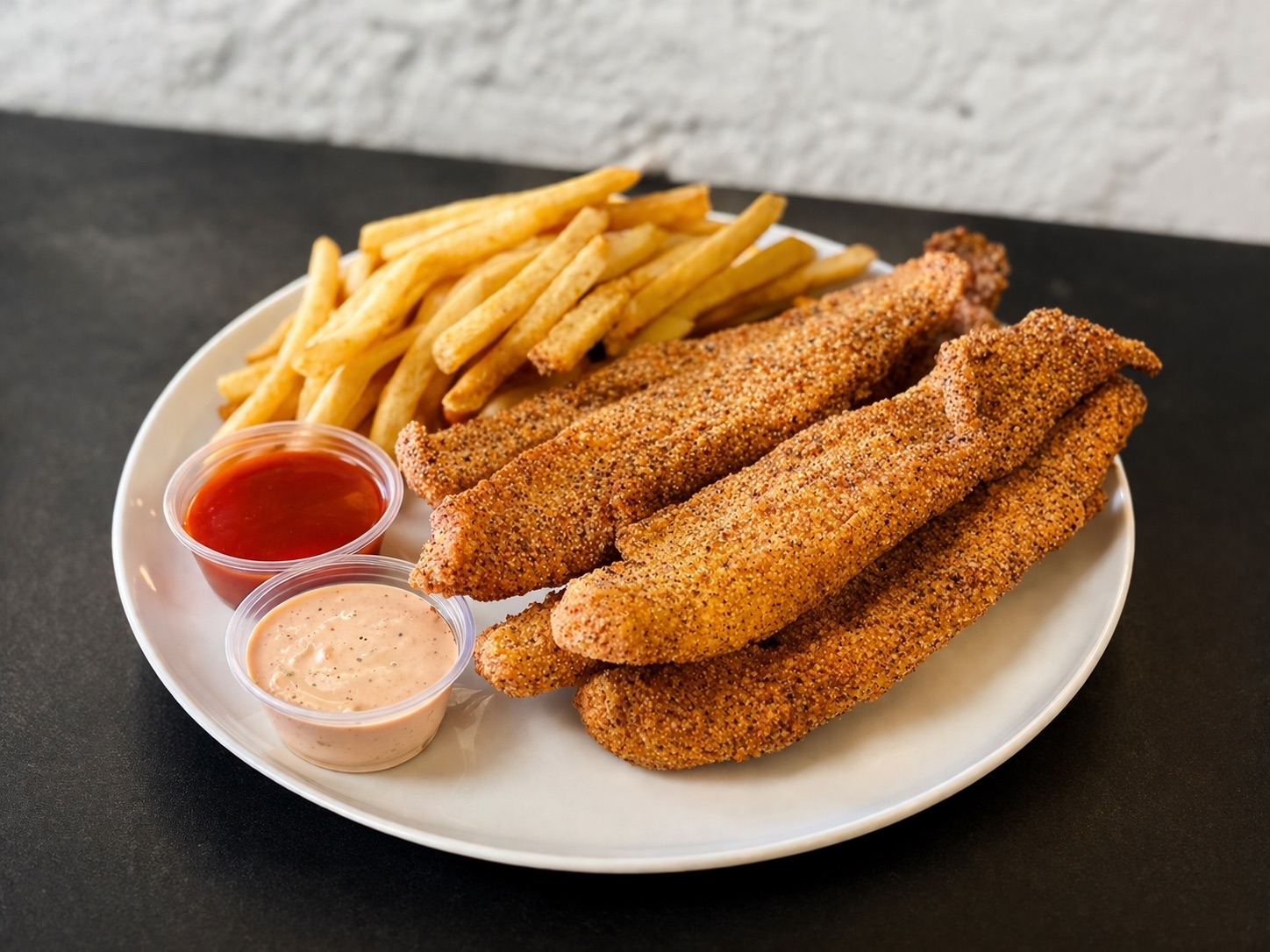 Crispy fried fish strips Las Vegas Huncho's