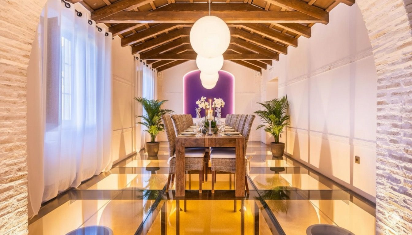 Exclusive villa courtyard