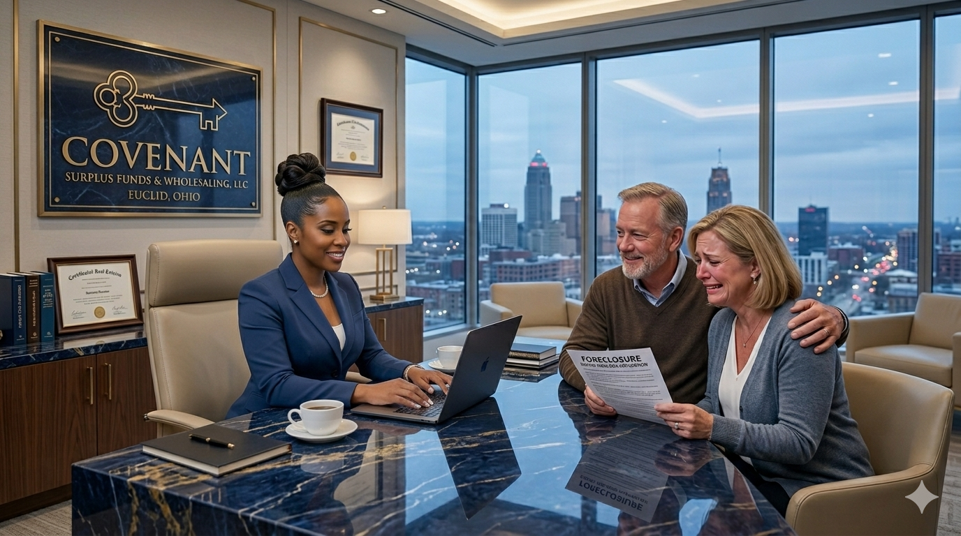 In office with client