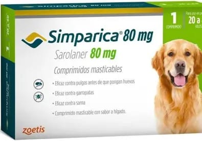 Simparica 1 comprimido 20 kg a 40 kg