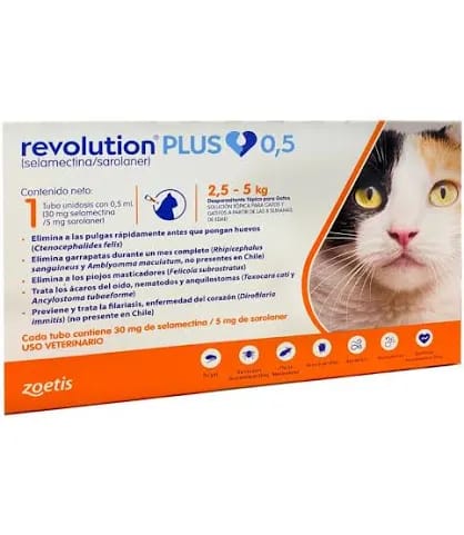 Revolution Plus 0.5 Gatos 2.5 a 5 kg