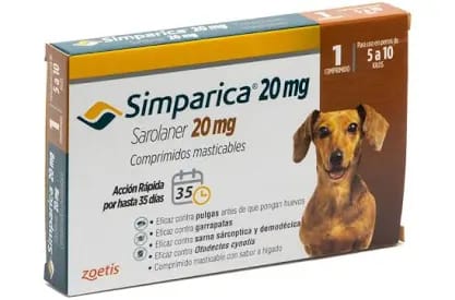 Simparica 1 comprimido 5 kg a 10 kg