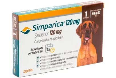 Simparica 1 comprimido 40 kg a 60 kg