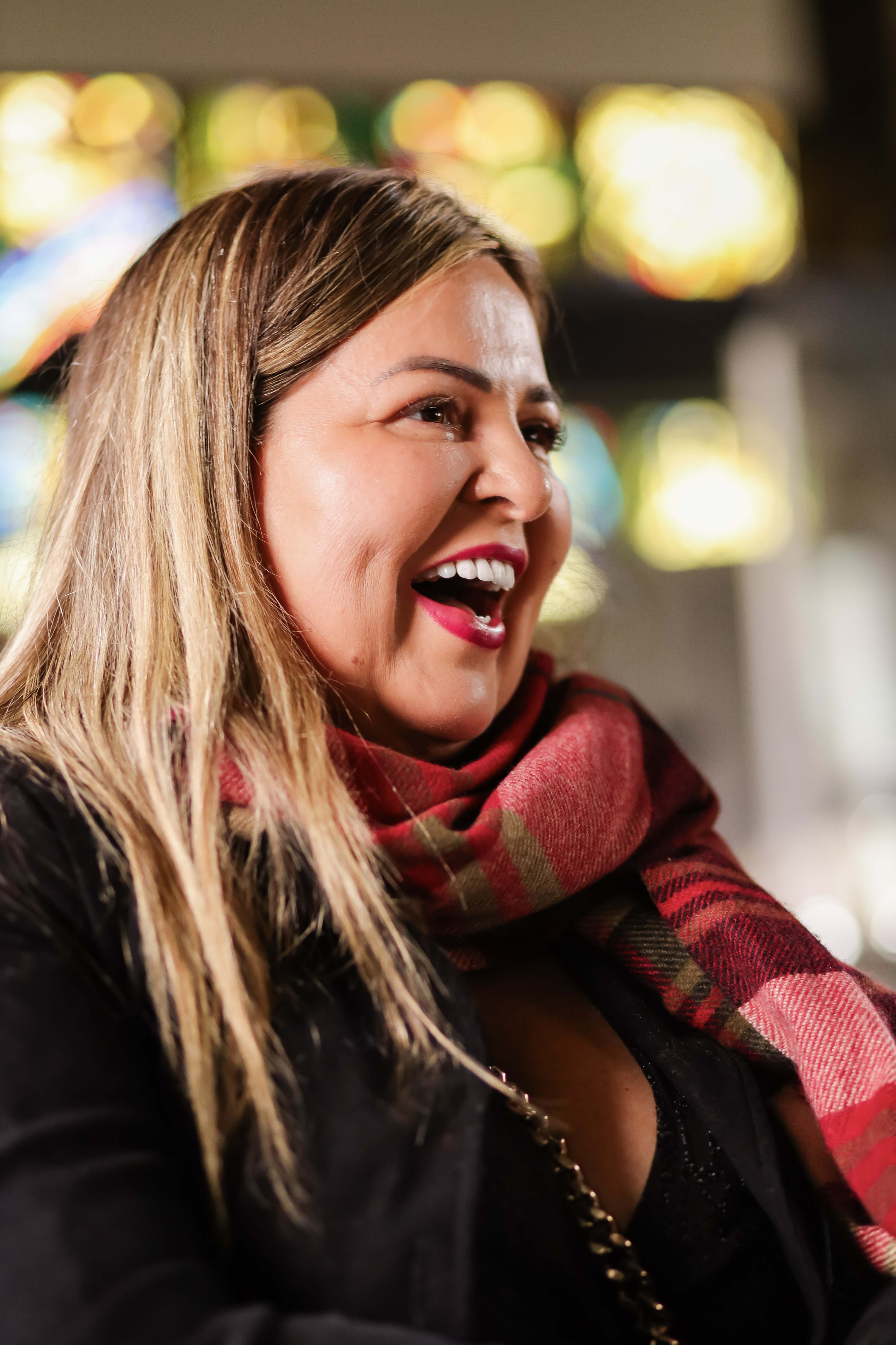 Eliane Moraes em destino internacional