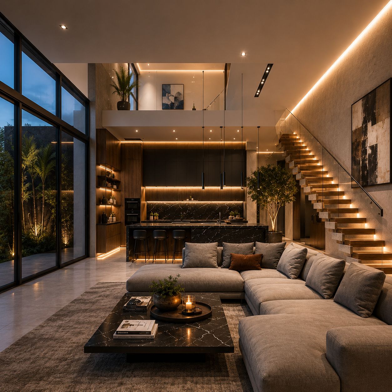 Interior de casa contemporánea