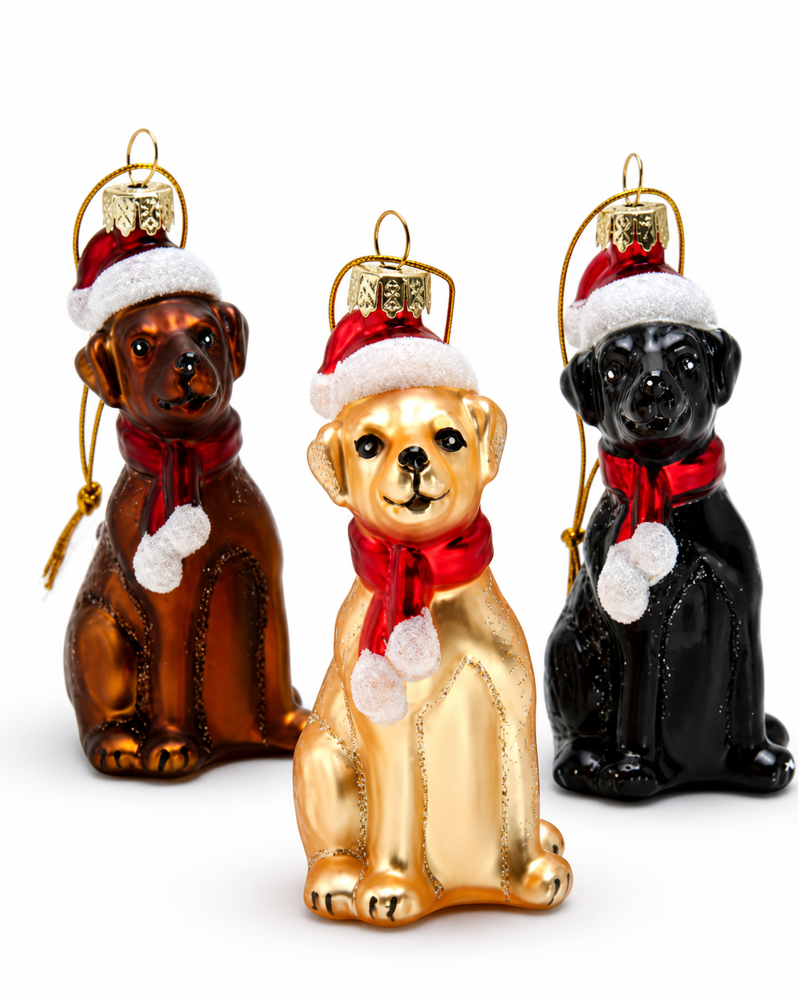 Custom glass ornament festive dog-themed design celebrating beloved pets during the holiday season