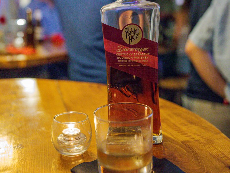 Premium bourbon selection