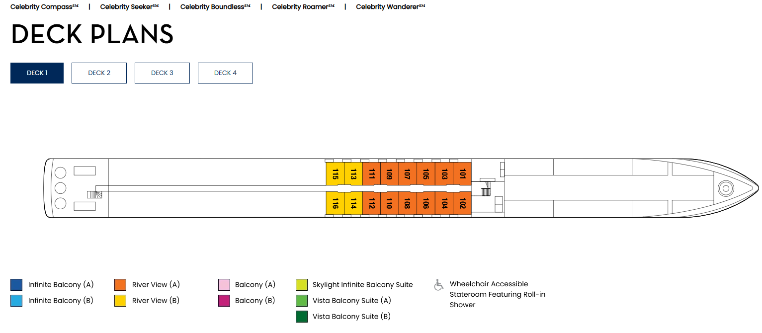 Deck 4 — Sun Deck — Infinity Pool & Sunset Bar
