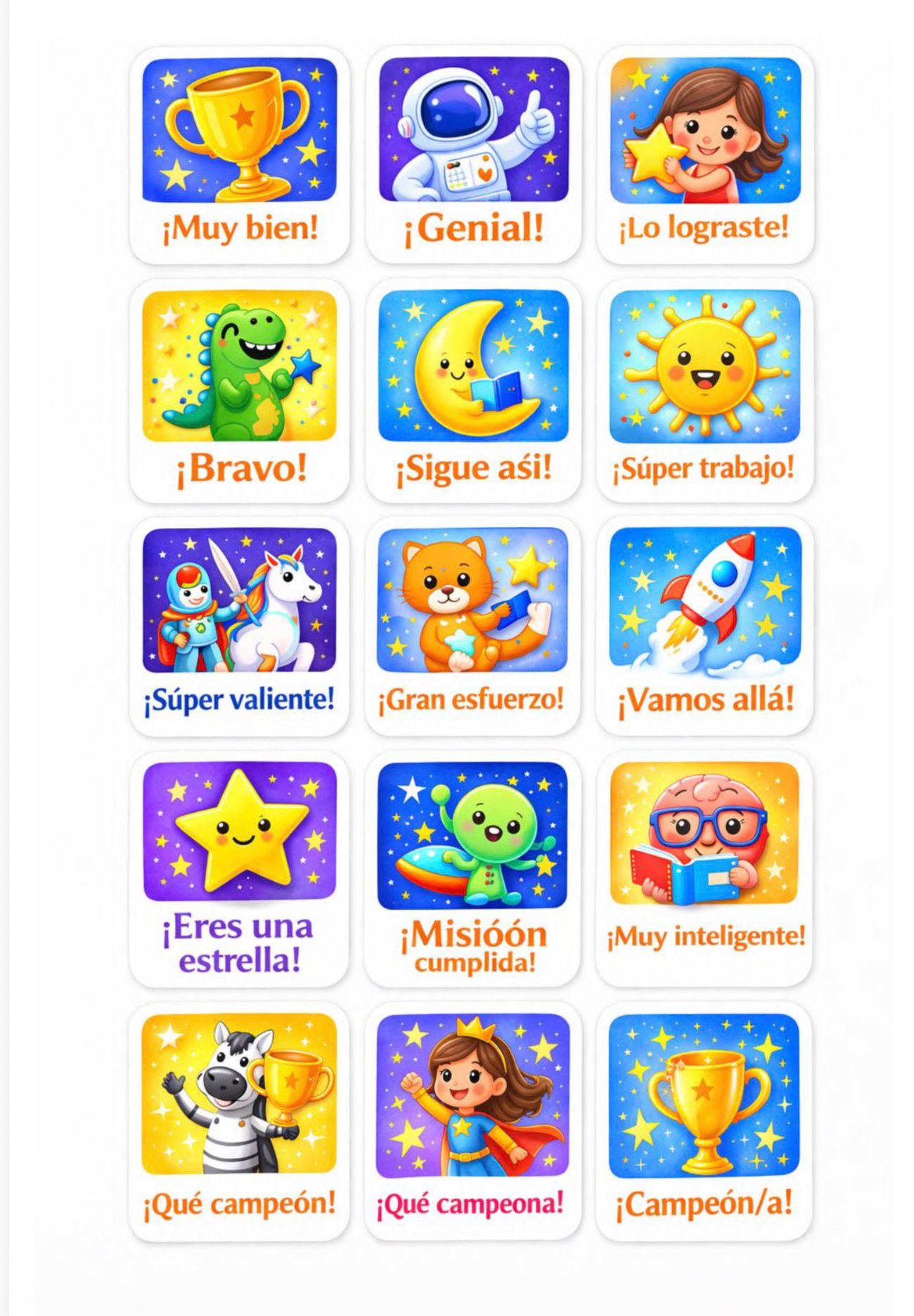 Pegatinas de seguimiento