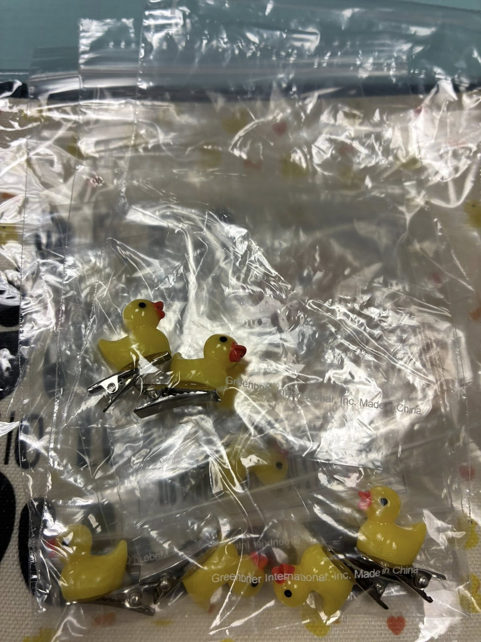Duck cups and merchandise display