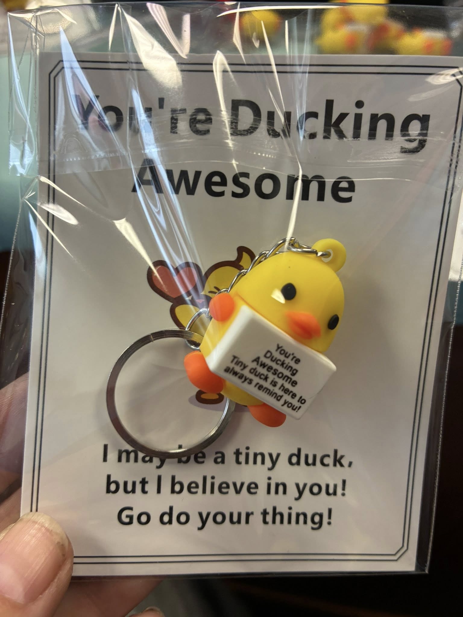 Inside our duck store - colorful displays