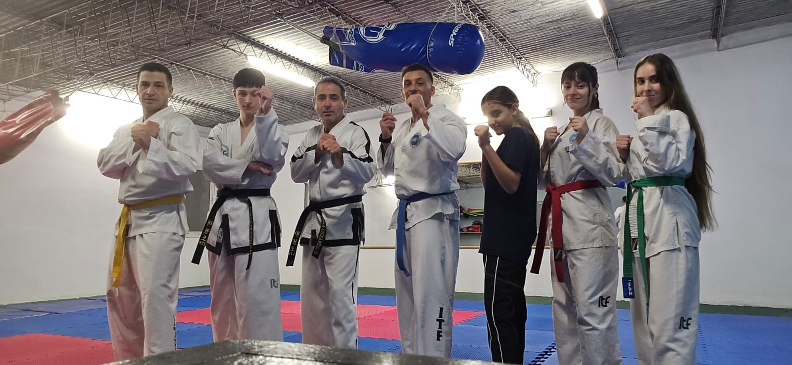 Entrenamiento de Taekwondo en el Dojang