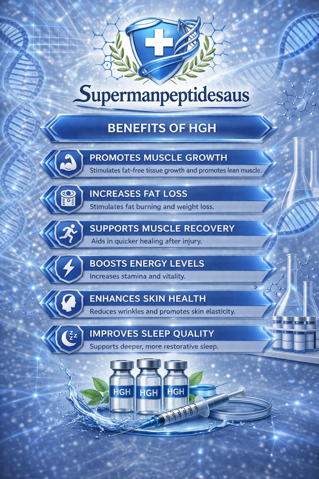 HGH peptide cheat sheet — benefits and usage guide