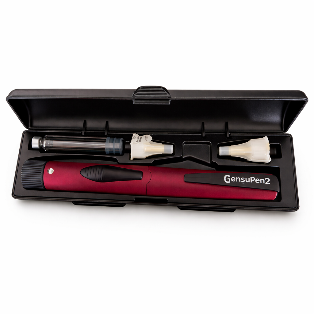 GensuPen 2 Automatic Peptide Pen - RED case