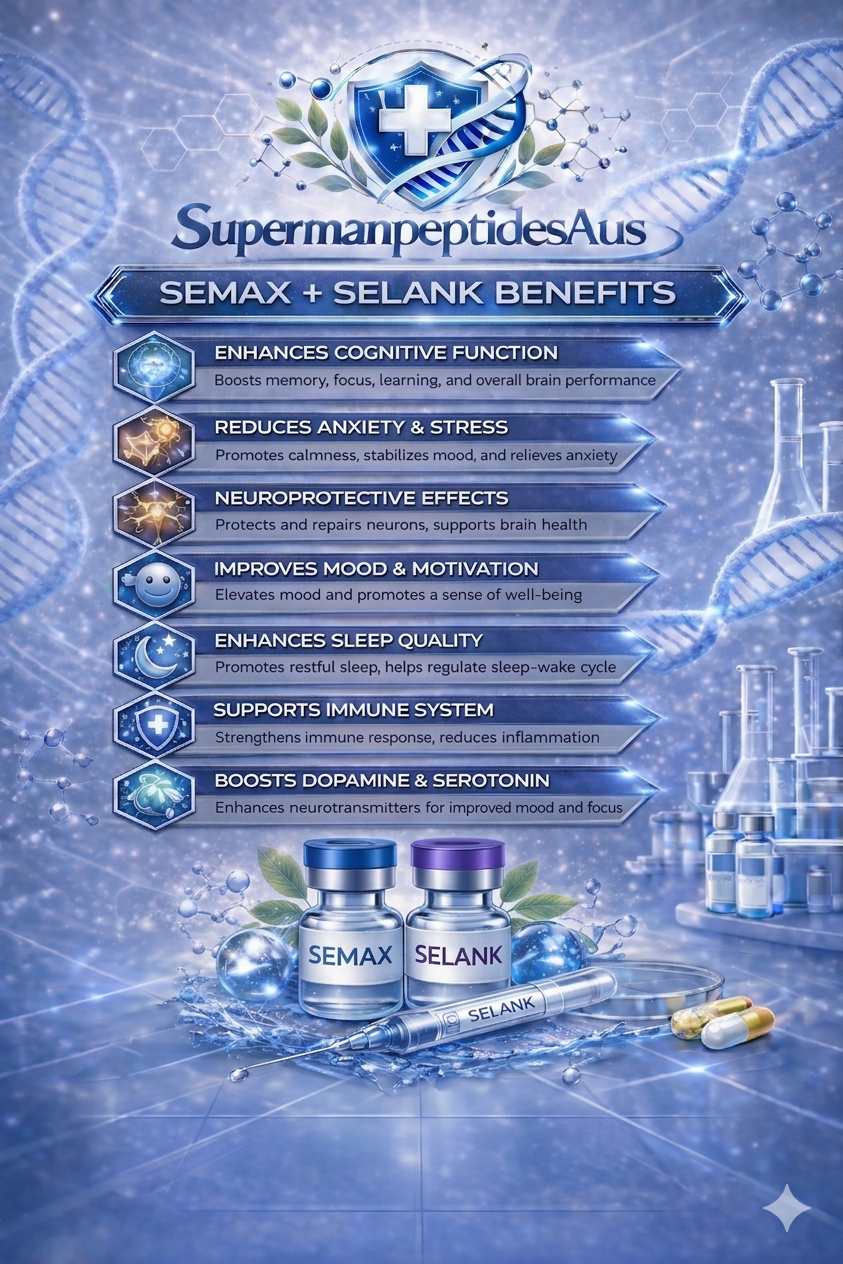 Semax + Selank peptide cheat sheet — benefits and usage guide
