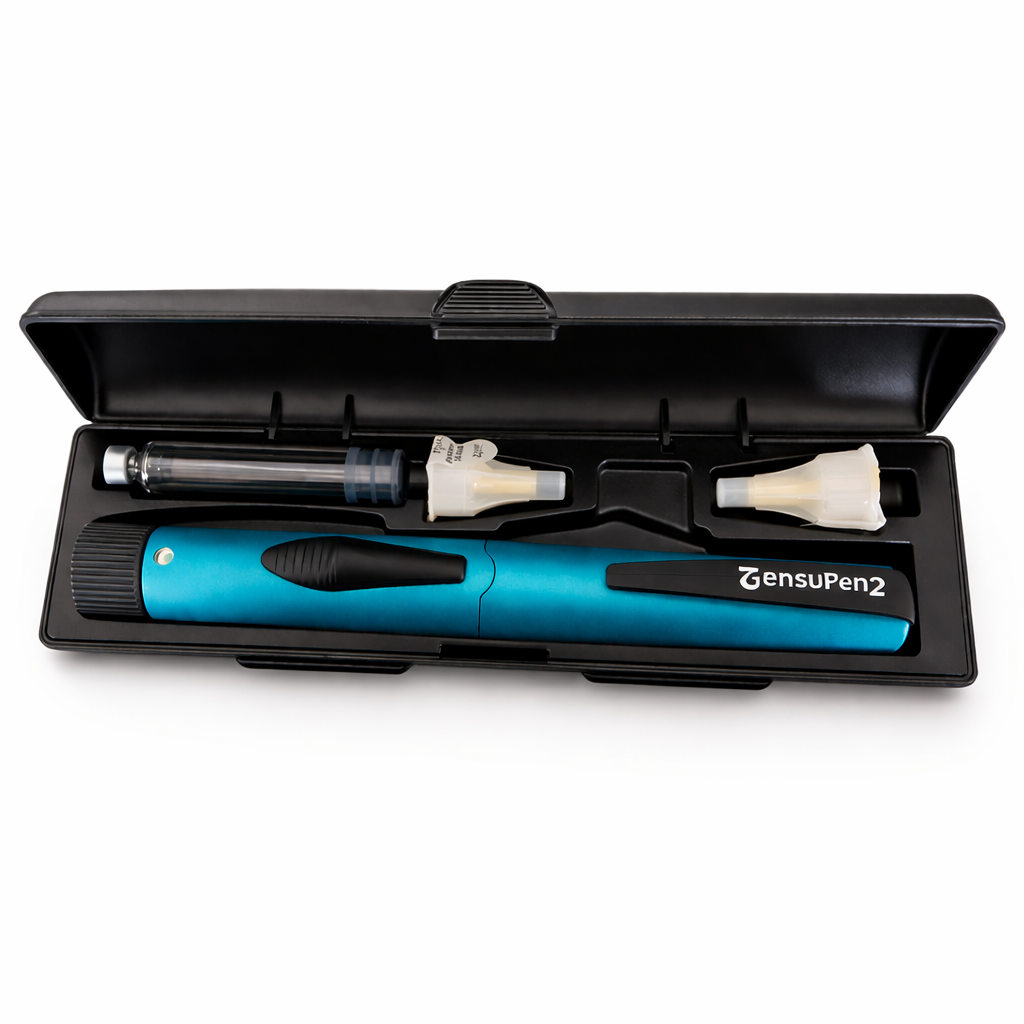GensuPen 2 Automatic Peptide Pen - BLUE case
