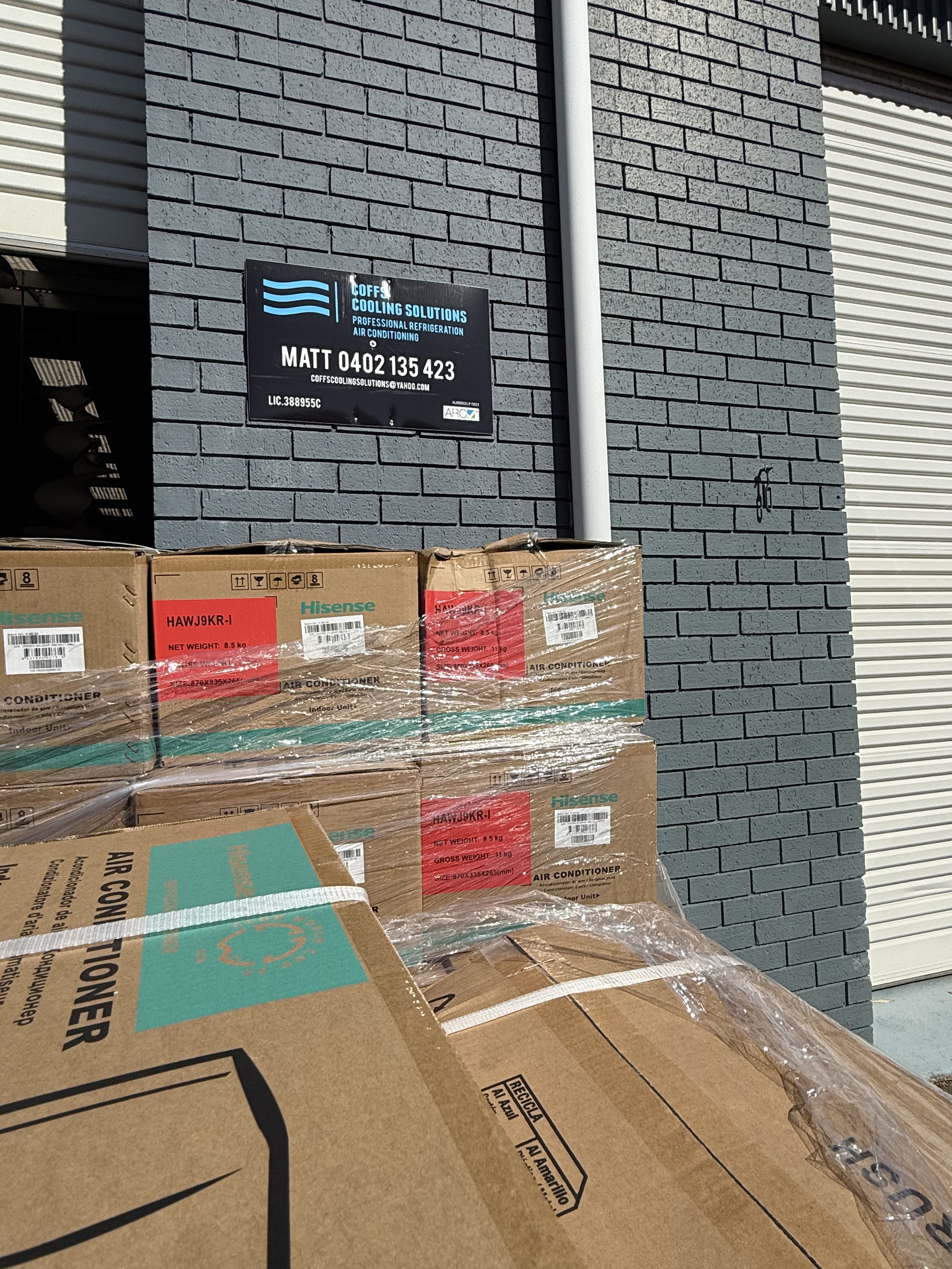 Split system installation