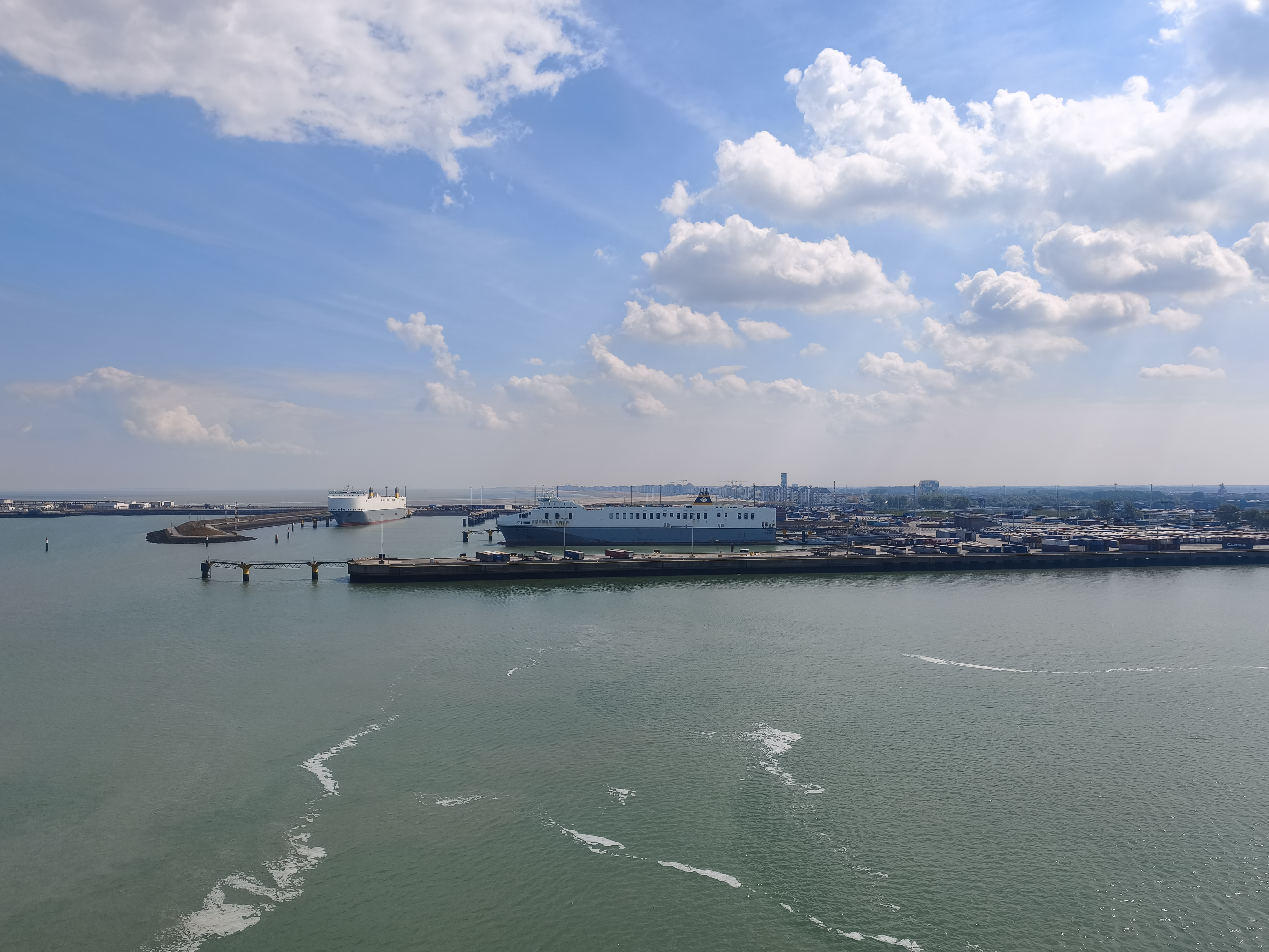Zeebrugge marina on a sunny morning