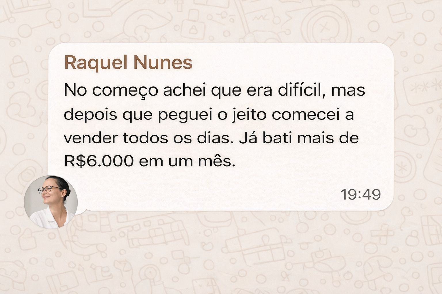 Depoimento de lucratividade