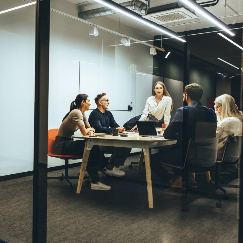 Professional team meeting
