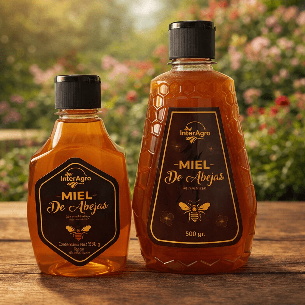 Combo miel natural InterAgro del Caribe 350g y 500g