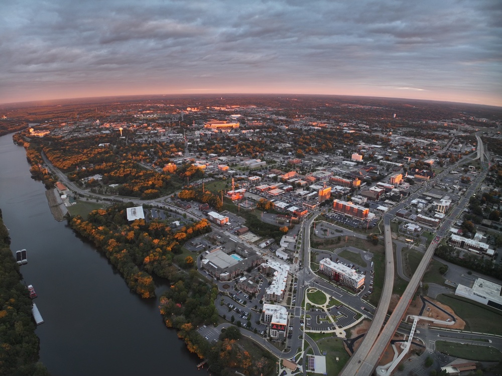 Aerial view of Tuscaloosa Alabama