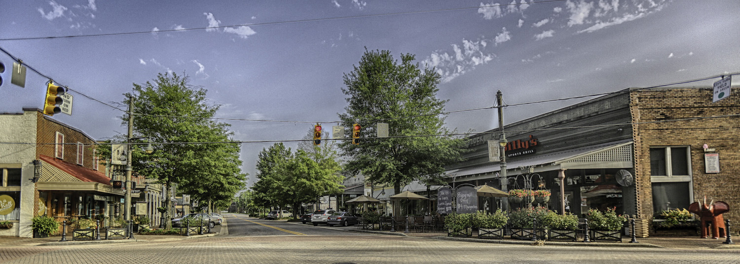 Downtown Northport Alabama street view