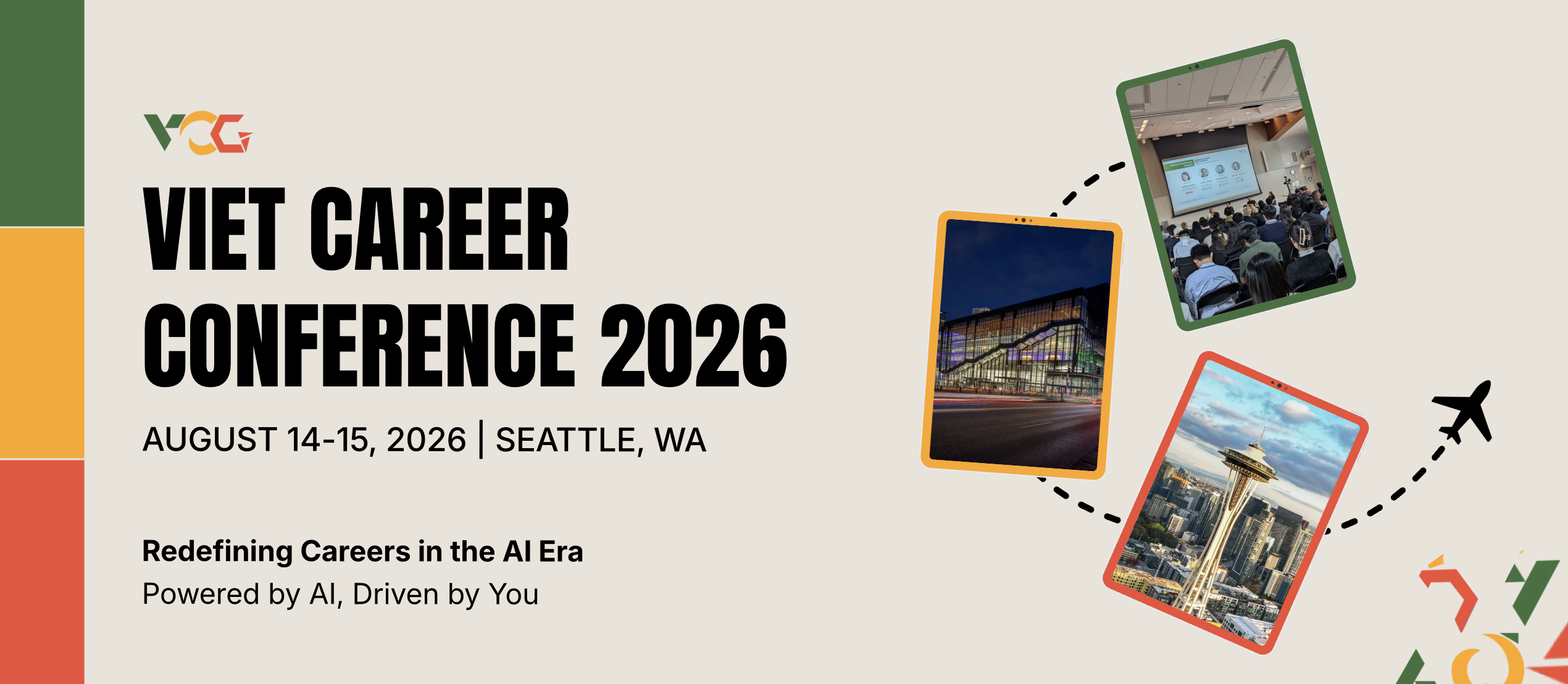 VCC 2026 Main Event Graphic - Conference hero banner with VCG brand identity