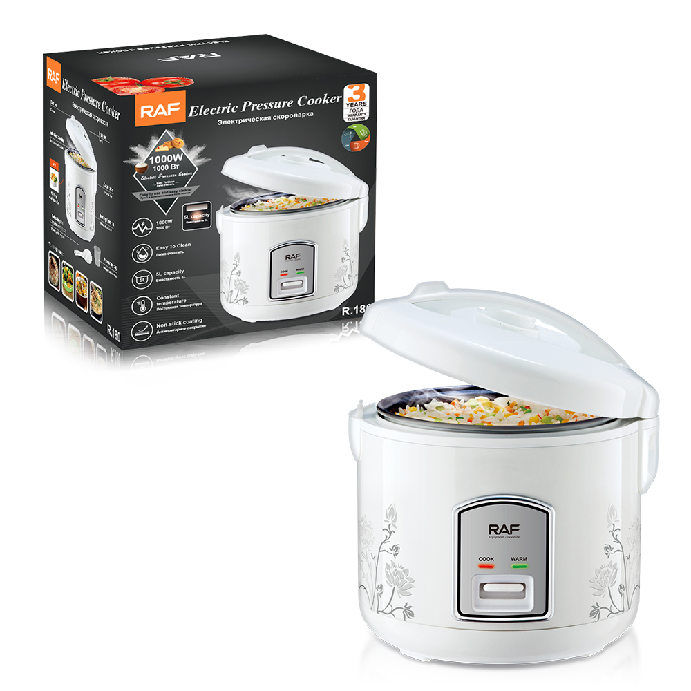 RAF R180 Rice Cooker Arrocera Eléctrica 5L 1000W — Antiadherente + Mantiene Calor
