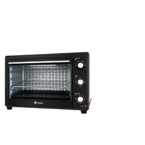 Aquí van las especificaciones solo del horno: 🔥 UTILUX — HORNO ELÉCTRICO 45 LITROS 📋 CAMPOS PARA READDY Nombre del producto: Utilux Horno Eléctrico 45L — Interior Inox + Temporizador + Multi Función